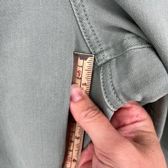 Vinyard Vines Jamie High-Rise Garment-Dyed Jeans Size 35 Green Stretch Coastal - Picture 13 of 14